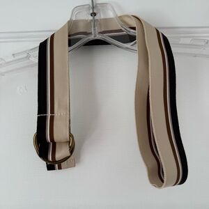 Stripe Tech Belt - Tan
